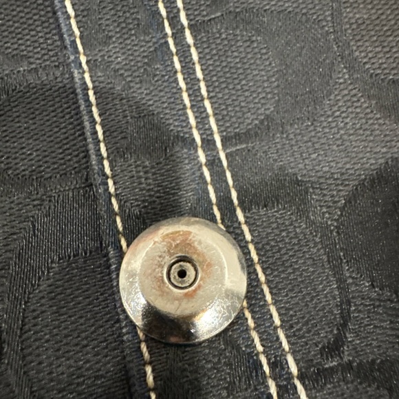 Coach 10296 Small Soho Black Signature C Canvas Shoulder Bag Y2K Vintage Authen - Picture 9 of 16